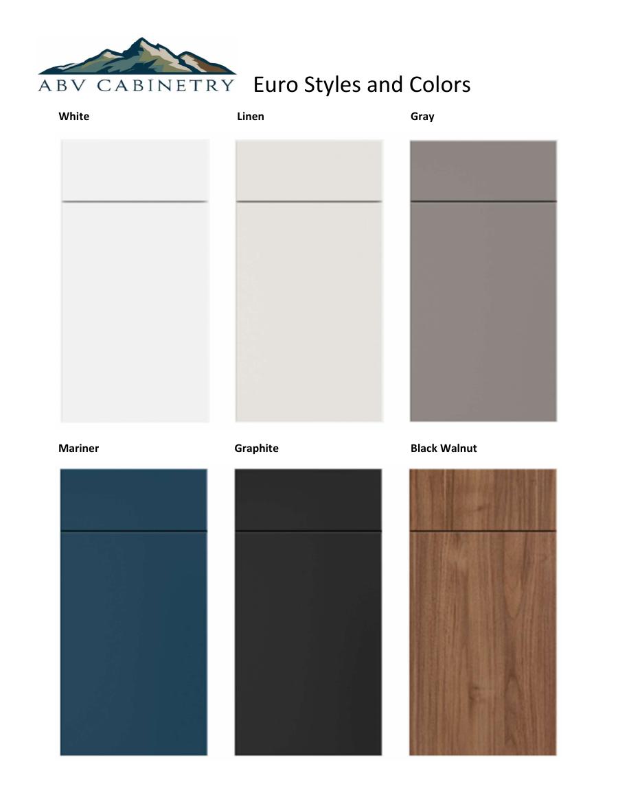 Euro Styles & Colors catalog cover